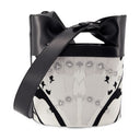 The Bucket Bow Crossbody Alexander Mc Queen Leather White