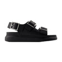Seal Sandals Alexander Mc Queen Calfskin Black