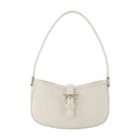 Mini Bolso de hombro T Bar Alexander Mc Queen Leather Marfil