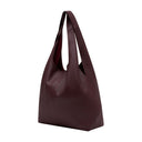Bolso Shopper Etienne Ami Paris Piel Burdeos