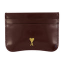 Paris Paris Cardholder Ami Paris Leather Bordeaux