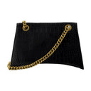Crush Chain S Shoulder Bag Balenciaga læder sort