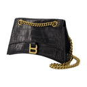 Crush Chain S Shoulder Bag Balenciaga læder sort