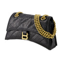 Crush -Kette S Crossbody Balenciaga Leder schwarz