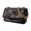 Bolsa de vagabundo de monaco S Balenciaga de cuero negro