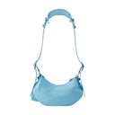 Le Cagole Sho Xs Balenciaga Leather Sea Blue