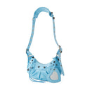 Le Cagole Sho Xs Balenciaga Leather Sea Blue