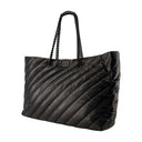 Crush Carry All L Shopper Bag Balenciaga Leather Black
