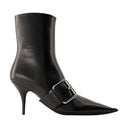Knife Belt M80 Ankle Boots Balenciaga Leather Black/Silver