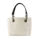 Duty Free S Shopper Bag Balenciaga Fake Fur Beige