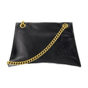 Crush Chain M Shoulder Bag Balenciaga læder sort
