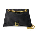 Crush Chain M Shoulder Bag Balenciaga læder sort