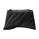Crush Chain M Schoudertas balenciaga leer zwart