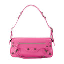 Le Cagole Sling S axelväska Balenciaga läder rosa