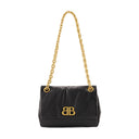 Monaco mini axelväska Balenciaga läder svart