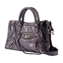 Le City Small Purse Balenciaga Leather Grey