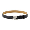 Ac 25 mm riem Courreges leer zwart