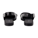 Sling Back Racer Vinyl Courreges Leather Black