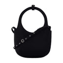 Holy Shoulder Bag Courreges Satin Black