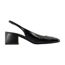 Heritage Sandals Courreges Leather Black