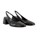 Heritage Sandals Courreges Leather Black