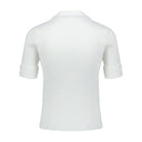 Ribbed Polo Courreges Viscose White
