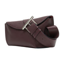 T Bar Sling Crossbody Alexander Mc Queen Leather Burgundy