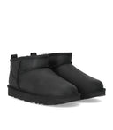 Ugg Classic Ultra Mini Lederstiefel in Schwarz