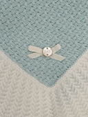 Paz Rodriguez Knit Newborn Shawl "Ruise�Or"