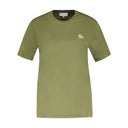 Chillax Fox Patch T Shirt Maison Kitsune Cotton Green