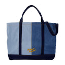 Fox Head Weekender Shopper Borse Maison Kitsune Denim Blue