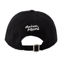 Stort rævhoved 6p cap maison kitsune bomuld sort
