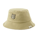 Bold Fox Head Bucket Hat Maison Kitsune Cotton Beige