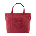 Fox Head Large Shopper Bag Maison Kitsune Leather Red