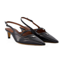 Pointy Sling Back Maison Kitsune Leather Black