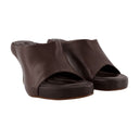 Nuvola Mules In Brown Leather