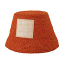 Ficiu Bucket Hat Jacquemus Orange Raphia
