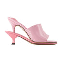 Les dobles mulas jacquemus cuero rosa