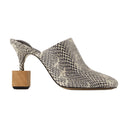 Les Mules Bisou Jacquemus Leather Animal Print