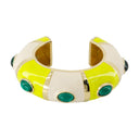 Le pulsera rayures jacquemus metal blanco/amarillo
