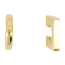 Les Boucles Rond Carré Jacquemus Metal Gold