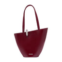 Le Bambola Moyen Jacquemus en cuir Bourgogne en cuir