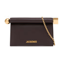 La Petite Pochette Rond Carré Jacquemus Leather Brown