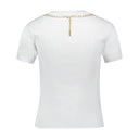Trompe 'Oeil Jewelry T Shirt Marine Serre Cotton White