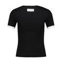 Moon Logo Baby Fit T Shirt Marine Serre Cotton Black