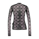 Moonogram Flock Second Skin T Shirt Marine Serre Synthetic Black