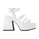 Bulla Chibi Sandals Nodaleto White Leather