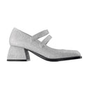 Bulla Bacara Pumps Nodaleto Silver Glitter Leather