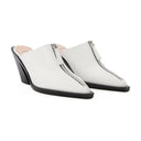 Eclair Zip Mule Elleme White Leather
