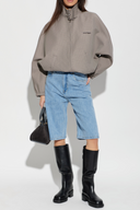 Courrèges Bomber Jacket Buckle Houndstooth